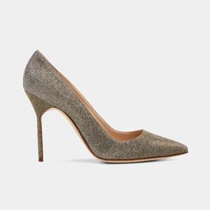 Manolo Blahnik Metallic Pumps